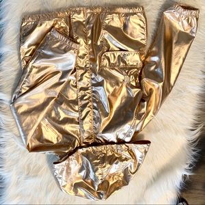 Toddler girls rose gold jacket